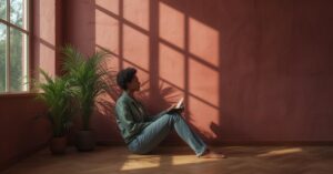 الاضطراب ثنائي القطب: شخص يكتب قرب النافذة — د. مينا ستلي، طبيبة نفسية بمراكش